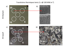 Des composites tungst&egrave;ne-diamant face aux plasmas de fusion&nbsp;?